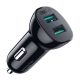 Car Charger Choetech C0051, 30W QC 3.0 Dual Ports (black)