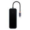 Baseus AcmeJoy 4 az 1-ben HUB USB-C - 3x USB 3.0 + USB-C PD (sötétszürke)