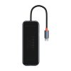 Baseus AcmeJoy Series 7 az 1-ben hub, USB-C - 2xUSB 3.0 + HDMI + USB 2.0 + USB-C PD + SD/TF (sötétszürke)