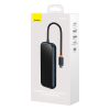 Baseus AcmeJoy 5 az 1-ben hub, USB-C - 2xUSB 3.0, USB 2.0, USB-C PD, RJ45 (sötétszürke)