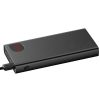 Baseus Adaman Metal Powerbank, 20000mAh, 2xUSB, USB-C, Lightning, microUSB  22.5W (fekete)