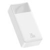 Baseus Bipow Powerbank, 30000mAh, 20W (fehér)