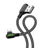 USB Lightning kábel, Mcdodo CA-4679, ferde, 3m (fekete)