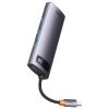 Baseus StarJoy Metal Glam 8 az 1-ben hub, USB-C - HDMI, 3 x USB 3.0, USB-C PD, RJ45, SD/TF