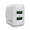 Wall charger  LDNIO A2201 2USB +  USB-C cable