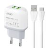 Wall charger  LDNIO A2219 2USB + USB-C cable