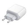 Wall charger  LDNIO A2421C USB, USB-C 22.5W + USB-C - Lightning cable