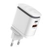 Wall charger  LDNIO A2423C USB, USB-C + MicroUSB cable