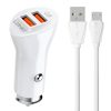 LDNIO C511Q 2USB Car charger + MicroUSB cable