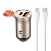 LDNIO C509Q USB, USB-C 30W Car charger + USB-C - USB-C cable