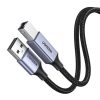 UGREEN USB 2.0 A-B kábel, 5 m (fekete)