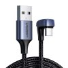 UGREEN USB 2.0 A-C kábel, 1 m (fekete)