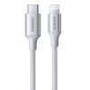 UGREEN US304 USB-C 2.0-Lightning kábel, 3A, 1m (ezüst)