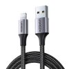 UGREEN USB Lightning kábel, 2.4A US199, 2m (fekete)