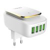 LDNIO A4405 4USB, LED lamp Wall charger + USB-C Cable