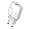 LDNIO A2424C USB, USB-C 20W Wall charger + USB-C - Lightning Cable