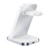 Inductive charger 3in1 Qi with stand Acefast E15 15W (white)