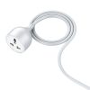 Extension cord with one AC socket LDNIO SC1017, EU/US, 5m (white)