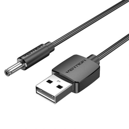 Kábel USB-A és DC 3,5mm hordócsatlakozó Vention CEXBG 5V 1,5m fekete