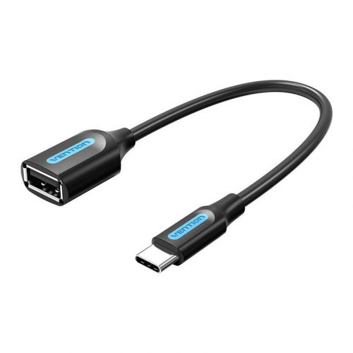 Adapter OTG USB-C 2.0 hím USB-A Vention CCSBB 0.15m (fekete)