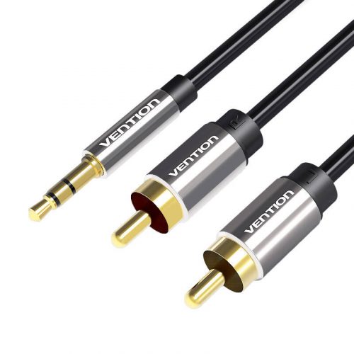 Kábel Audio 3.5mm Male to 2x RCA Male Vention BCFBG 1.5m Fekete