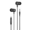 Foneng EP200 wired, in-ear headphones, mini jack (black)