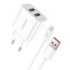 Fast charger Foneng 2x USB EU45 + USB Lightning cable