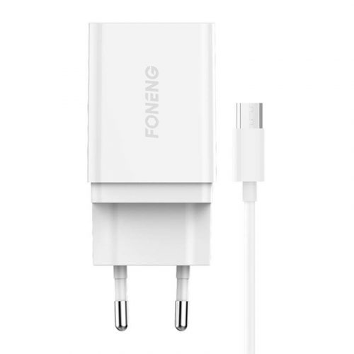 Fast charger Foneng K300 1x USB 3A + USB Micro cable