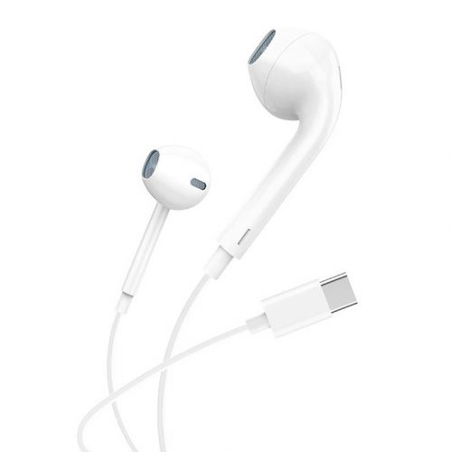 In-ear headphones, wired Foneng T15, USB-C, 1.2m (white)