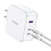 Charger UGREEN 15339 Nexode, 2xUSB-C, USB-A 3.0, PD3.0, QC4.0, GaN, 140W (white)