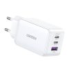 Charger UGREEN 15334 Nexode, 2xUSB-C, USB-A 3.0, PD3.0, QC4.0, GaN, 65W (white)