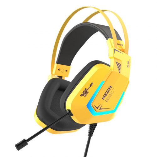 Gaming headphones Dareu EH732 USB RGB (yellow)