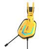 Gaming headphones Dareu EH732 USB RGB (yellow)