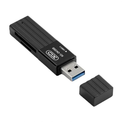 XO DK05B USB 3.0 memóriakártya-olvasó 2W1 (fekete)