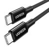 UGREEN 15275 2 x USB-C Kábel 1m (fekete)