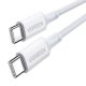 UGREEN 15269 USB-C - USB-C kábel, 2 m (fehér)