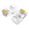 UGREEN 50961 RJ45 Cat 6 csatlakozóvég, 10-es csomag (átlátszó)