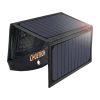 Choetech SC001 Foldable solar charger 19W 2xUSB (black)