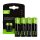 Green Cell Rechargeable Batteries Sticks 4x AA R6 2600mAh