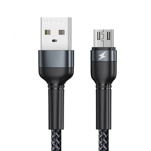 Cable USB Micro Remax Jany Alloy, 1m, 2.4A (black)