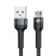 Kábel USB Micro Remax Jany Alloy, 1m, 2.4A (fekete)