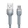 Cable USB Micro Remax Jany Alloy, 1m, 2.4A (silver)