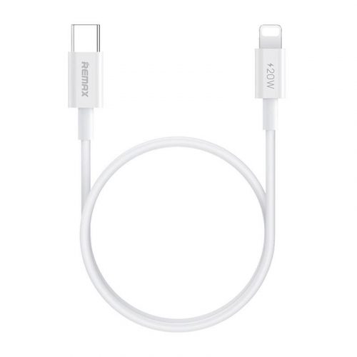 Kábel USB-C-világítás Remax, RC-C026, 1m, 20W (fehér)