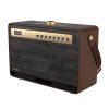 Wireless Bluetooth Speaker W-KING K6L 120W + 2 microphones (brown)