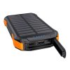 Choetech B658 Solar power bank 2x USB 10000mAh Qi 5W (fekete-narancs)