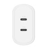 Wall charger Cygnett 2x USB-C 35W (white)