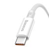 Cable USB do USB-C Baseus Superior 100W 1.5m (white)