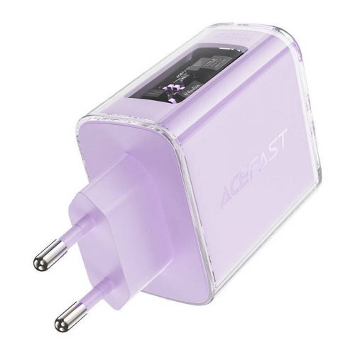 Wall charger Acefast A45, 2x USB-C, 1xUSB-A, 65W PD (purple)