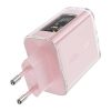 Wall charger Acefast A45, 2x USB-C, 1xUSB-A, 65W PD (pink)