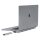 USB-C docking station / Hub for MacBook Pro 16" INVZI MagHub 12in2 with SSD tray (gray)